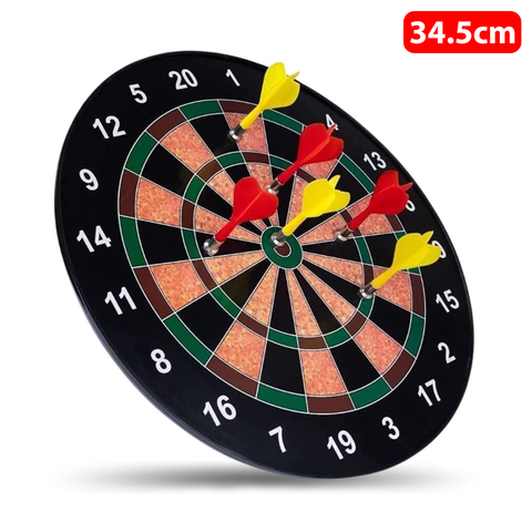 AM0869 Premium Magnetic Dart Board with Darts (34.5cm)