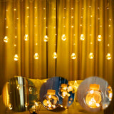 Di0071 12 Ball String LED Lights with Flashing Modes Decoration 6x6 (Warm)