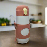 AM5116 Infinity Panda Double Wall Insulated Steel Bottle With Belt Pouch 450ml