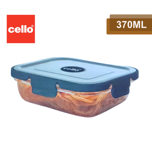 AM2032 Cello Steel-O Fresh Borosilicate Rectangle Container 370ml