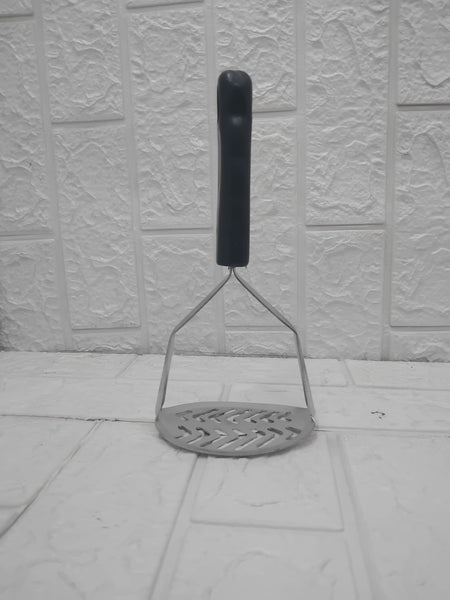 AM3552 Stainless Steel Potato Masher With black Handle 1 Pcs