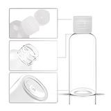 3682 Clear Empty Fine Mist Plastic Flip Cap Bottle Refillable