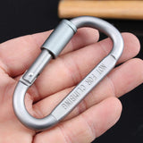 Aluminum Spring Snap Hook Carabiner Keyring Keychain Hook