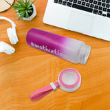 6915 GLASS BOTTLE COLORFUL PORTABLE UNBREAKABLE WATER GLASS BOTTLE WITH RUBBER BAND (APPROX 350 ML)