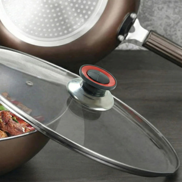 10893 Transparent Heat-Resistant Glass Cooking Lid (1 Pc)