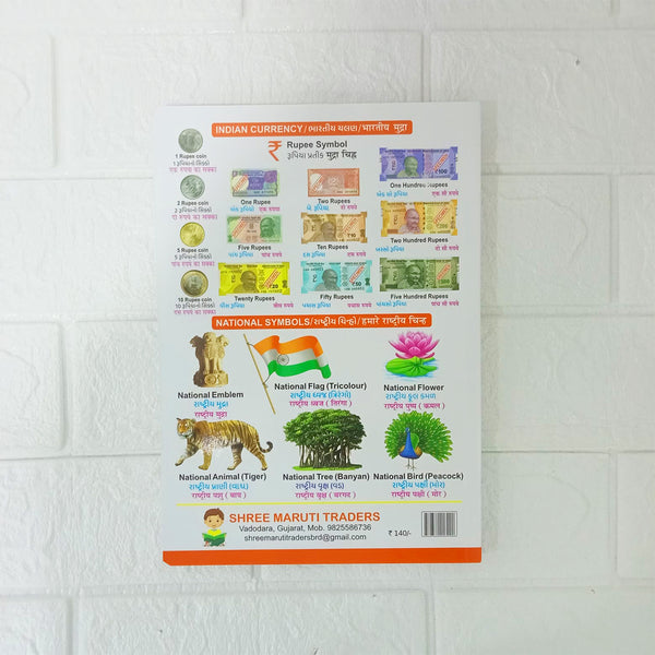 Di0126 SHUBH – My First Board Book: All In One (English – Gujarati – Hindi)