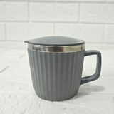 Di0051 Joyful Stainless Steel Tea & Coffee Mug with Lid (Multidesign)