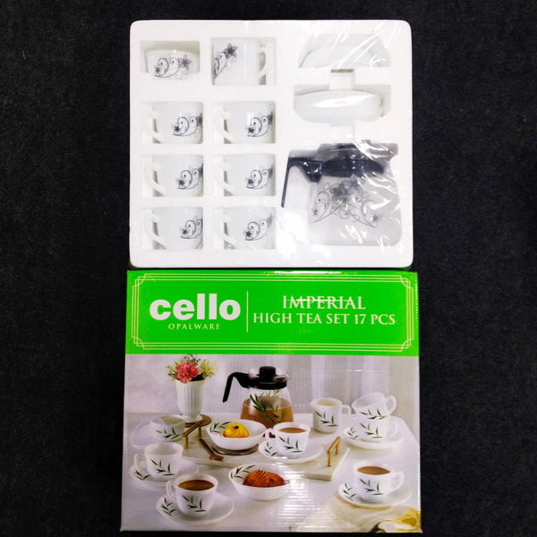 Di0235 Cello High Tea Set, 17-Piece - Tea & Dessert Crockery