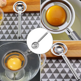 5898 kitchen tools Egg Yolk White Separator Stainless Steel Egg White Separator Tools Eggs Yolk Filter Gadgets Kitchen Gadgets Separating Funnel Spoon Egg Divider Tools