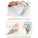 AM6316 Cute Animal Self-Sticky Notes - 1pc (50x60mm) for Students, Home, Office, and School