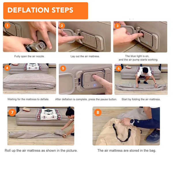 AM6700 Portable Inflatable Bed Folding Lazy Bed – Single Size (198x100x40cm)