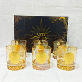 AM6274 Golden Lion Glass 6 pcs (Each 360ml) - Premium Luxury Drinkware