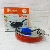 AM6137 Sunmate Hammertone Series Fry Pan With Stainless Steel Lid