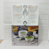 Di0204 Cello OPalware Royale Soup Set of 14pc Different Units