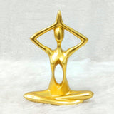 AM6235 Golden Minimalist Yoga Meditation Statue (No.3)