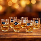AM6278 Lang Xu Glass Set Crystal-Cut Design – 6 Pieces Each 52ml