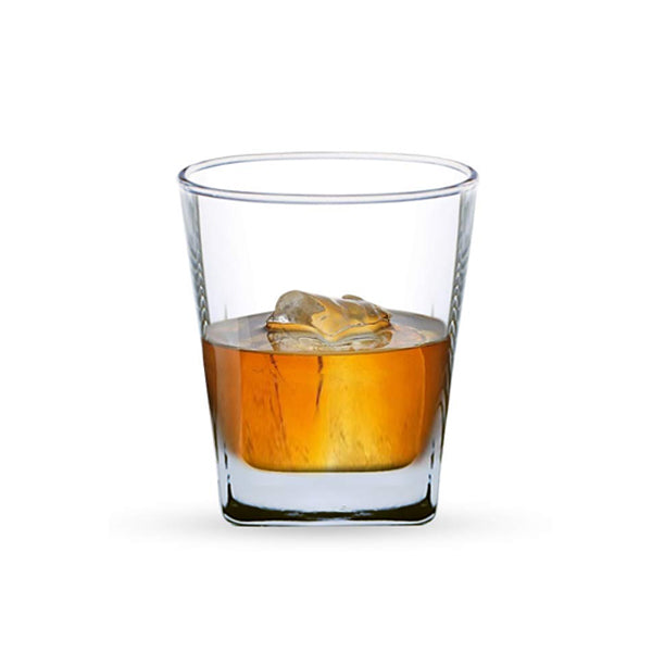 AM5209 YERA Prima OAK Whisky Square Glass Set Of  6 Pcs - Each 295ml