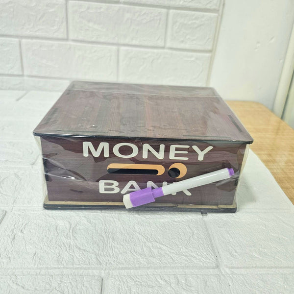 AM6124 Wooden Unicorn Piggy Bank/Money Bank 1,00,000 Goal Tracker