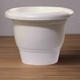 AM5616 Alpha Delux Premium Plastic Planter Round Pot (12 Inch)  - Plant Pot Set for Home Garden and Nursery
