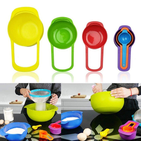 0811 Plastic Measuring Spoons for Kitchen (6 pack)