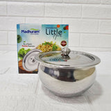 AM6006 Madhuram Stainless Steel Little Handi with Lid – Premium Quality Cookware