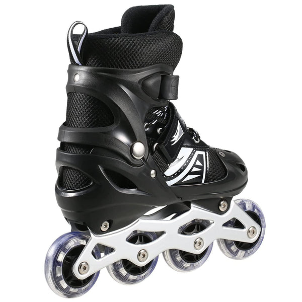 AM0148 Adjustable Inline Roller Skating Shoes with LED Flash Lights