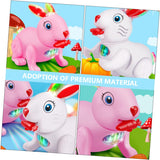 AM0232 3D Musical & LED Light Plastic Rabbit Toy