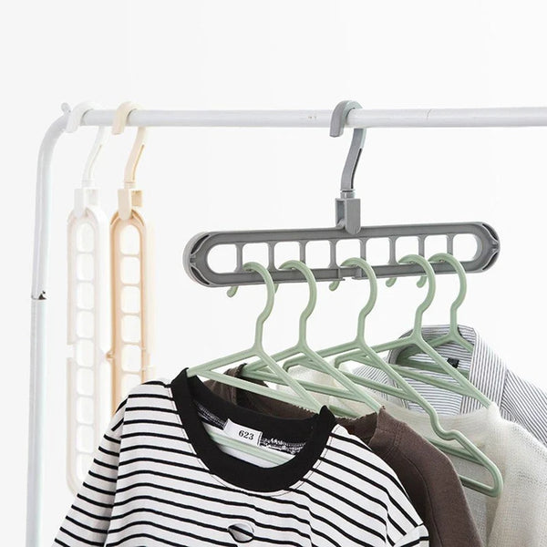 0238 Space Saving Hanger – 9-Hole Wardrobe Organizer | Organivo