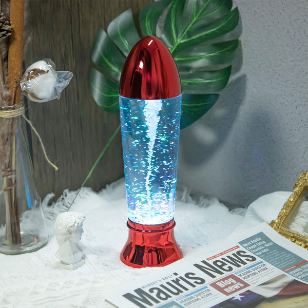 TM0018 LED Color Changing Tornado Lamp - Rose Gold Base