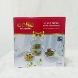 Di0366 Cello Clip-O Fresh Round Container Set of 4pc - Each 240ml