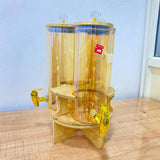 AM5970 3-Compartment Beverage Dispenser with Golden Tap & Stand (Each 1850 ml)