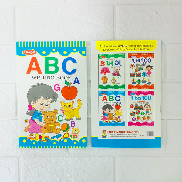 Di0104 Shubh ABC Writing Book - English Alphabet Practice Workbook for Kids
