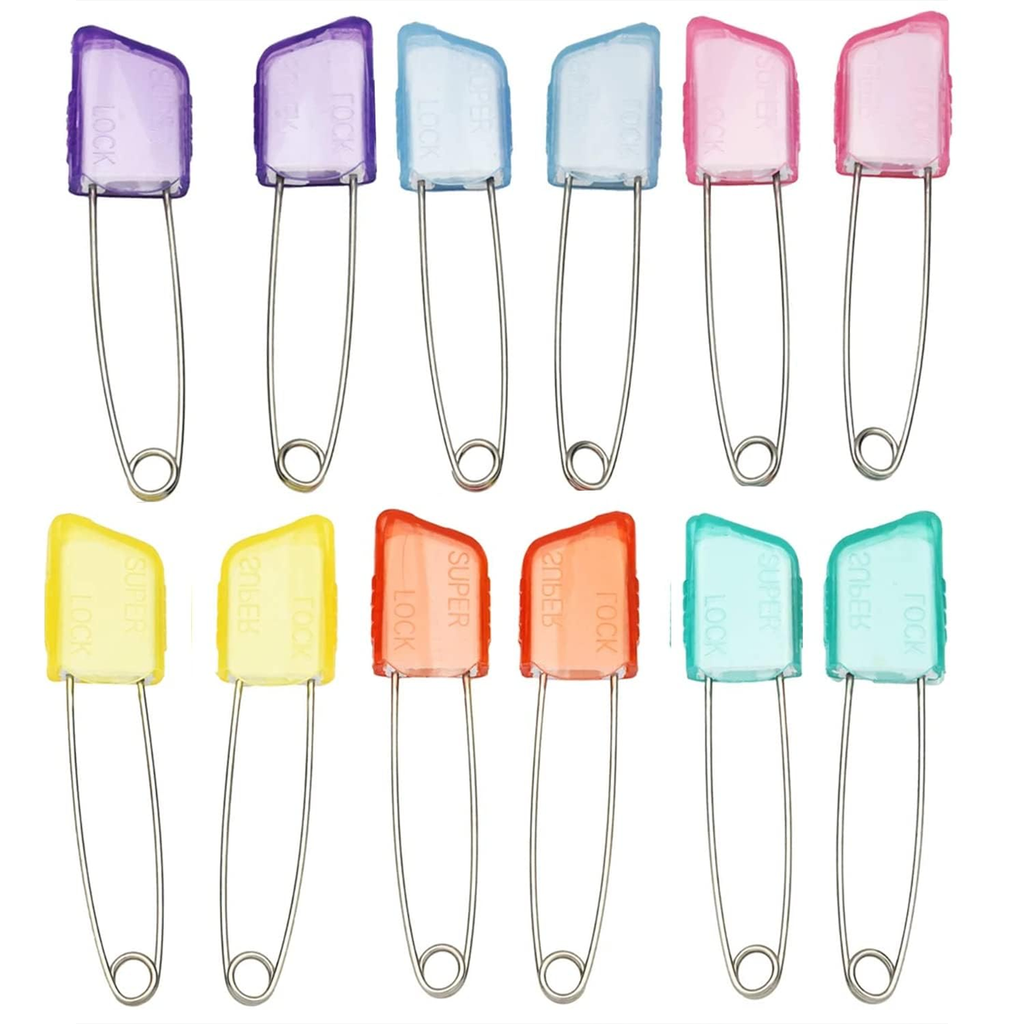 AM1071 Double Lock Safety Pins 12 Pieces – Amd-Deodap