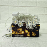 Di0075 14 Ice Cube Warm LED String Lights