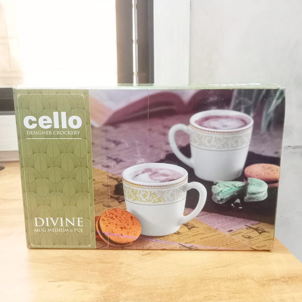 AM5755 Cello Divine Ricca Mug (Medium) - 6 Pcs Set