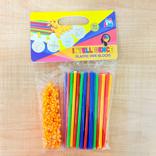 AM6514 Intelligence Plastic Pipe Blocks & Connectors Construction Set for Ages 5+