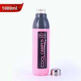 AM5863 ROYAL WARE Cool Campus 1000ml Plastic Water Bottle & Steel Cap for Office, Gym, School, College, Travel