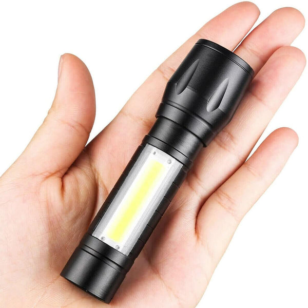 Led Flashlight Rechargeable Torch Light USB Super Bright Torch