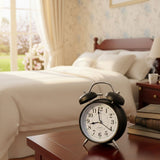 TM0021 Classic Twin Bell Analog Alarm Clock with Loud Ringing and Backlight