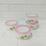 Di0238 Cello Opalware Storage Container Small with Lid – 4 Pc