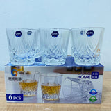 AM5960 Elegant Crystal Whiskey Scotch Glass Set (310ml) – Pack of 6
