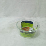 AM6198 Borosil Klip N Store Round Glass Container - 1.5 Ltr with Air Tight Lid