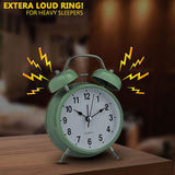 TM0044 Small Twin-Bell Analog Alarm Clock - (1 Pc)