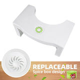 6005A PLASTIC NON-SLIP FOLDING TOILET SQUAT STOOL - WHITE COLOR