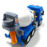 AM6431 Cement Mixer Truck Toy, Pull-Back Construction Vehicle for Kids
