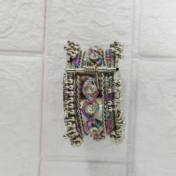 Di0218 Oxidised Silver Plated Kada – Traditional & Stylish Ethnic Bangle