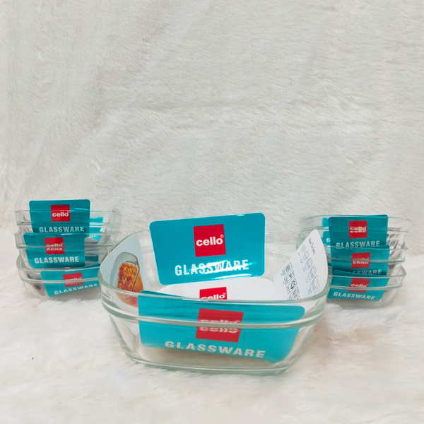 Di0369 Cello Glassware Nadir Pudding Set – 7 Pcs