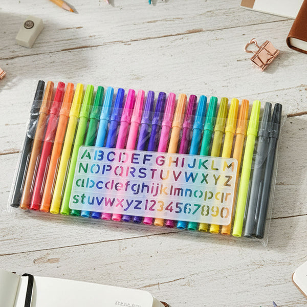 AM6293 Camel Bold Sketch Pens 24 Shades (Multicolor)