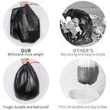 3199 Black Garbage Bags for Dustbin 30 Bag - Medium 19 X 21 Inches