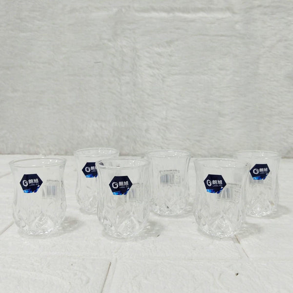 AM6278 Lang Xu Glass Set Crystal-Cut Design – 6 Pieces Each 52ml